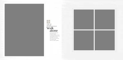 高级灰色底青春毕业季相册闺蜜写真N8方版影楼后期合成设计排版psd素材模板(5)