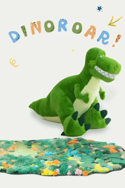 儿童写真背景设计图 恐龙主题亲子摄影素材资源(4).psd