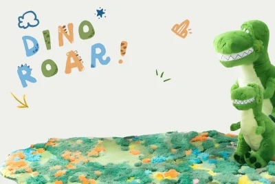 儿童摄影背景素材 恐龙主题亲子照设计PSD文件(7)