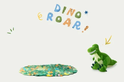 儿童写真背景设计图 恐龙主题亲子摄影素材资源(8).psd