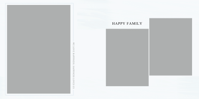 简约干净相册排版潮酷儿童宝宝写真影楼后期合成psd设计素材模板(32)