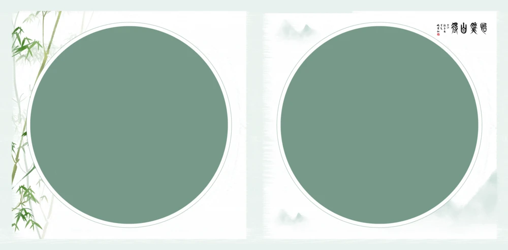 国风汉服宝宝摄影后期处理模板 | 婴儿写真排版PSD素材N8方版(28)