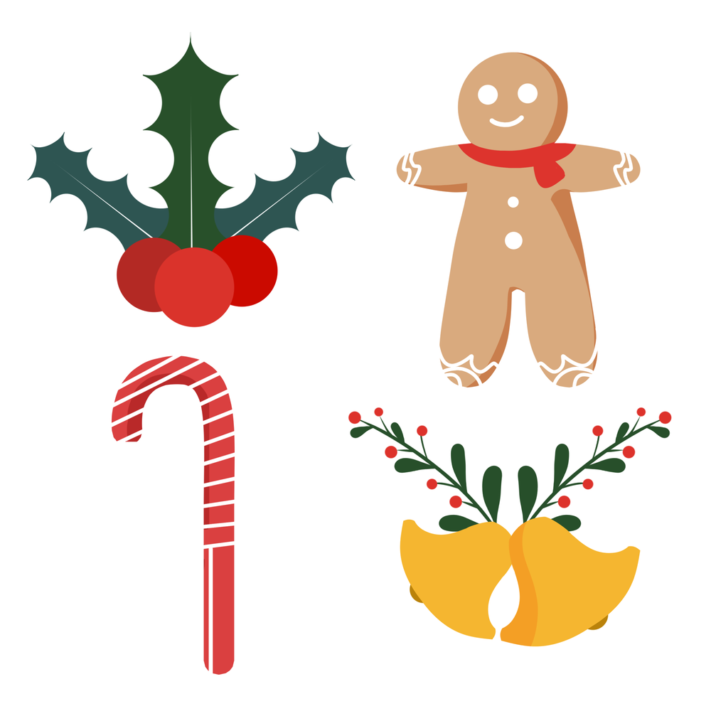 圣诞节日吉祥物插画素材(149).psd