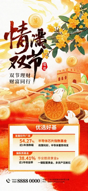 双节期间营销神器：朋友圈海报设计素材包(126).psd